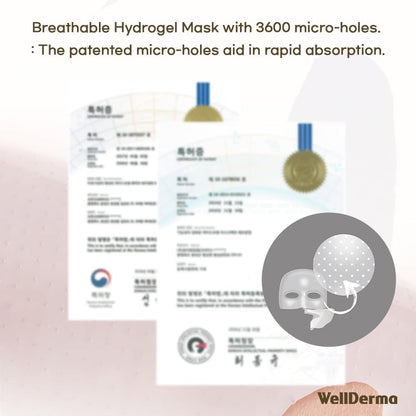 WELLDERMA Sapphire Collagen Mask – Hydrating & Firming Hydrogel (25g x 4)