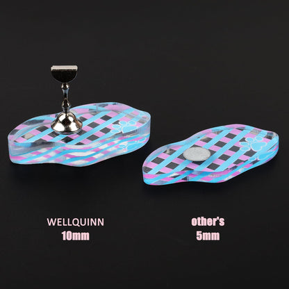 Wellquinn Nail Stand for Press On Nails – Checkerboard Magnetic Display