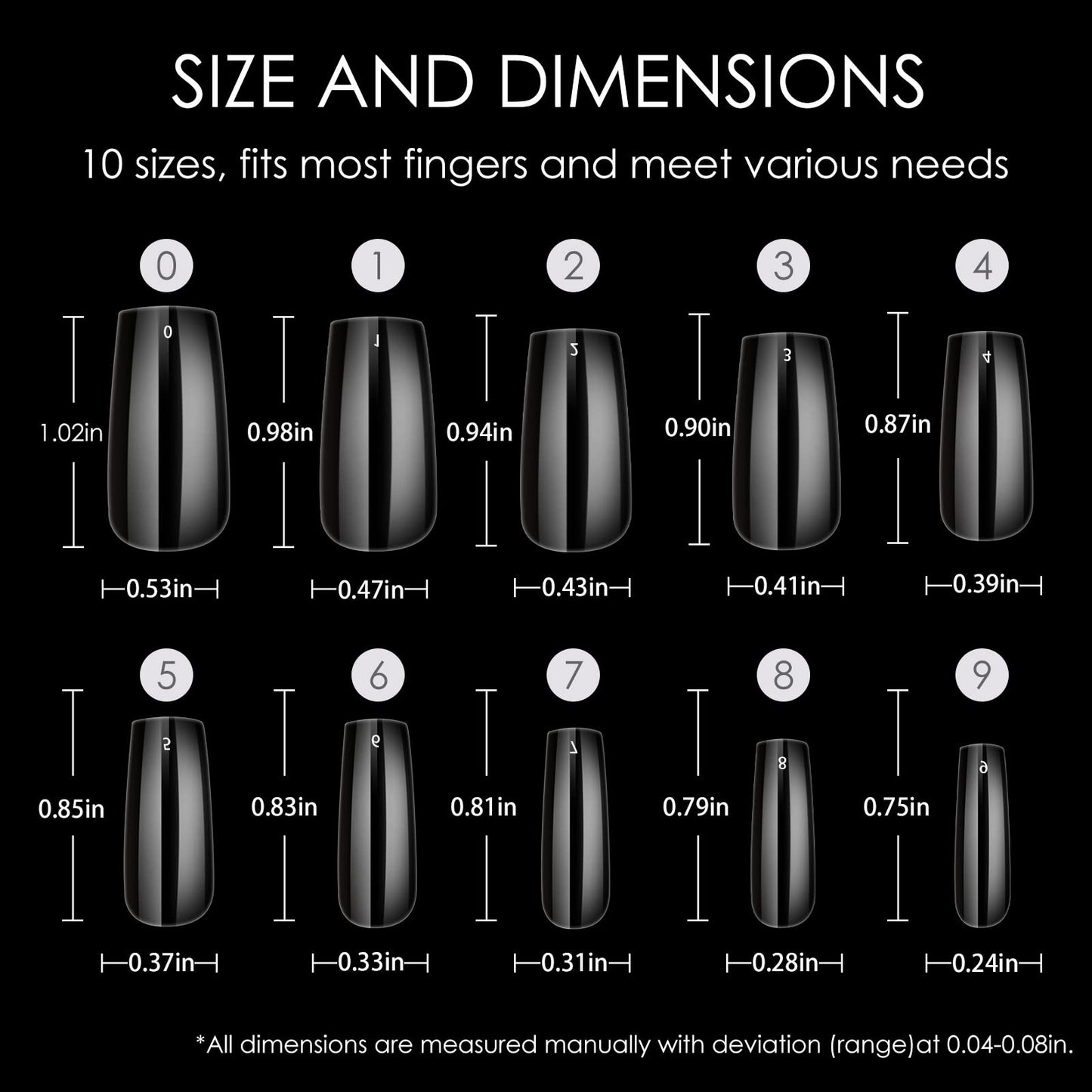 Wellquinn Short Square Nail Tips – 360pcs Full-Cover Gel Extensions for DIY French Manicure