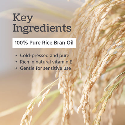 Well’s Oil Rice Bran Oil 4 oz | Pure Carrier Oil for Skin & Hair