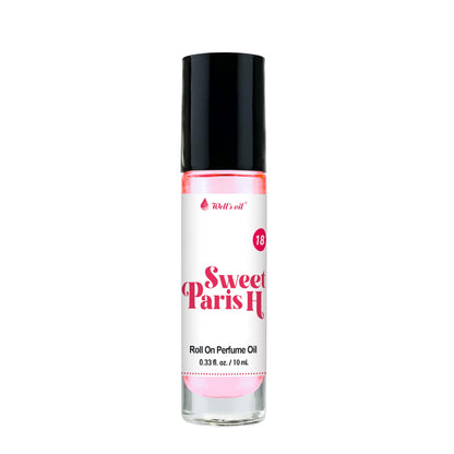 Well's Oil Roll-On Perfume Oil Sweet Paris H – Paraben-Free, Long-Lasting, 0.33 fl oz