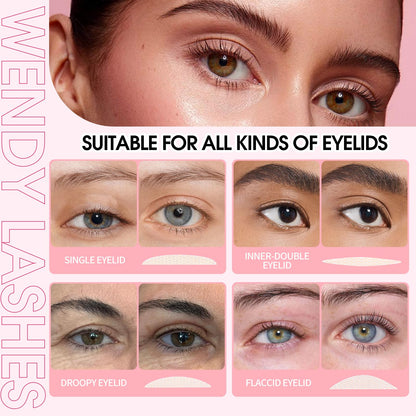 Wendy Lashes 1248-Pcs Invisible Double Eyelid Tapes – Waterproof Lifter Strips