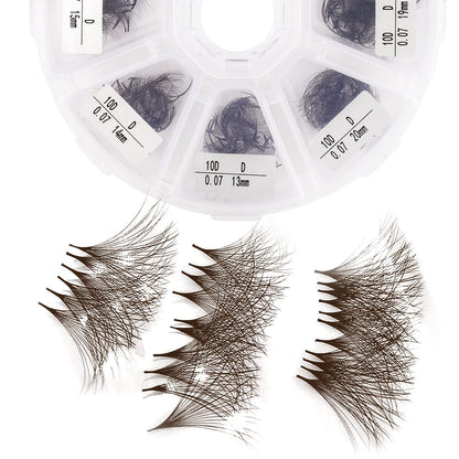 Wendy Lashes Premade 10D Mixed Volume Fans 0.07mm C/D Curl – 500PCS, Handmade