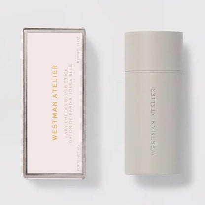 WESTMAN ATELIER Baby Cheeks Blush Stick (Poppet) – Buildable Cream Blush for Cheeks, Lips & Eyes