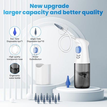 WEUANY Ear Wax Removal Kit – Safe At-Home Ear Irrigation with Five-Hole & One-Hole Nozzles