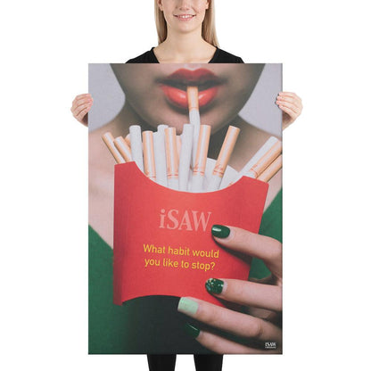 What Habit Would You Like To Stop - Canvas Print