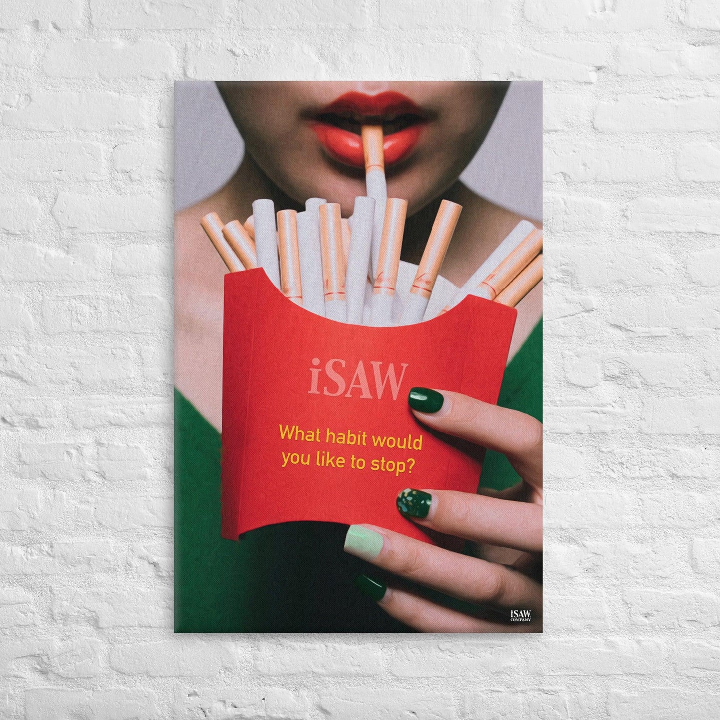 What Habit Would You Like To Stop - Canvas Print