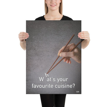 What's Your Favourite Cuisine - Canvas Print