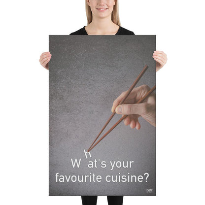 What's Your Favourite Cuisine - Canvas Print