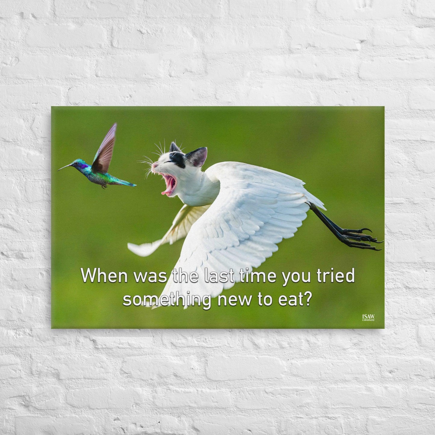 The Last Time You Tried Something New To Eat - Canvas Print