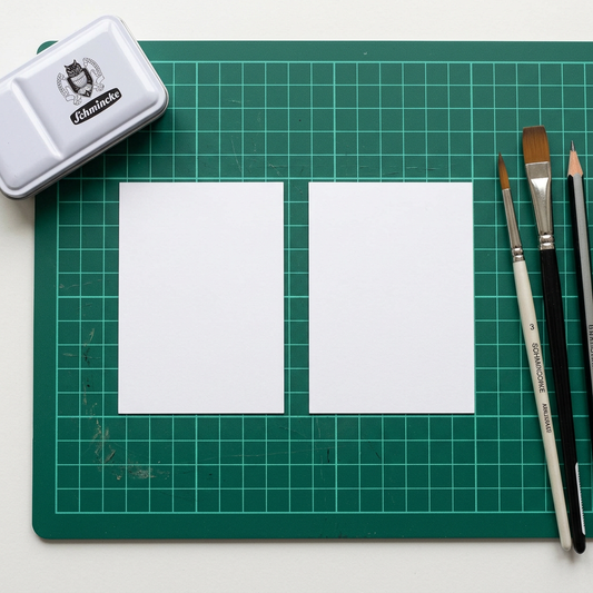 100 White Artist Trading Card, Smooth 300gsm Blanks. 2.5x3.5 inch (63.5x89.9mm) ATC