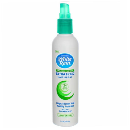 White Rain Extra Hold Hairspray Unscented – 7 oz x3, Non-Aerosol, Fragrance-Free, Humidity Protection