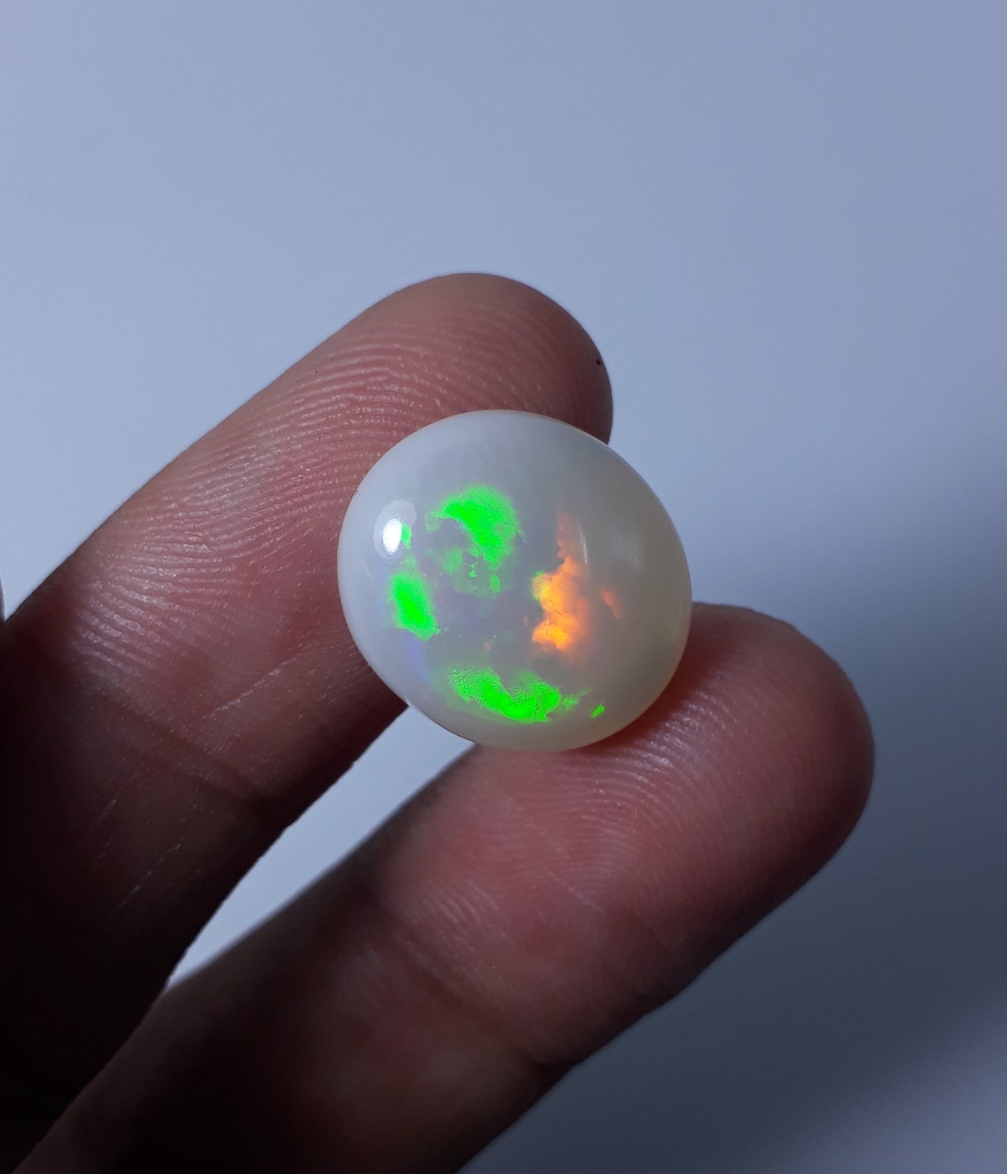 Opal for Sale - White Fire Opal - Welo Opal - October Birthstone - 17x15mm 7.2ct