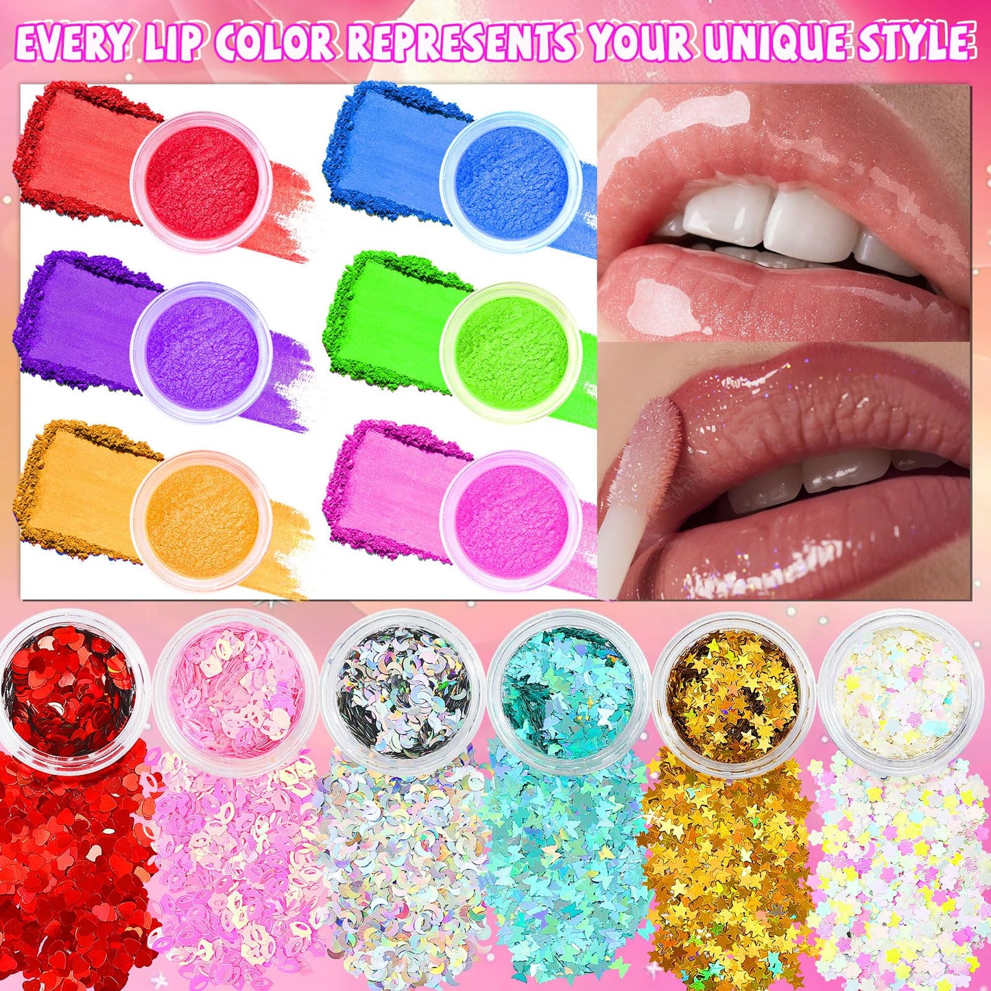 WhizToys DIY Lip Gloss Making Kit | Create Custom Glosses with 200ml Base & 12 Tubes