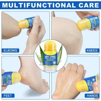 WHLH & WELL-BEING 60% Urea Foot Cream Stick with 2% Salicylic Acid – 2 Pack
