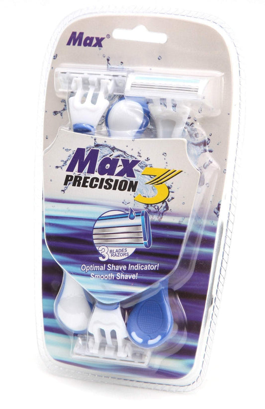 Max Plastic Disposable Razor Shaver Pack of 3