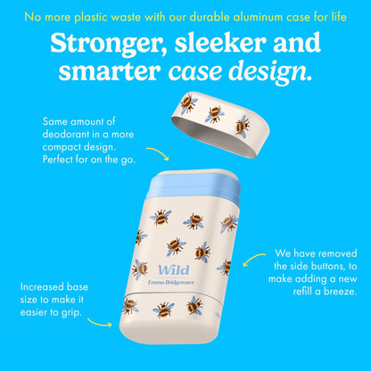 Wild - The Full Monty Starter Kit: Refillable Aluminum-Free Deodorant with 5 Fresh Scents (1.4oz x5) | Vegan