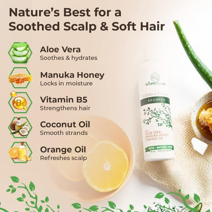 Wild Naturals Eczema & Psoriasis Treatment Shampoo – Hypoallergenic & Fragrance-Free