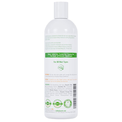 Wild Naturals Eczema Manuka Honey Shampoo – Hydrating, Sulfate-Free for Psoriasis & Dry Scalp