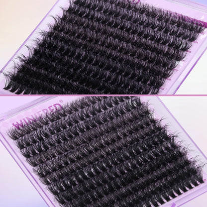 Winifred Lash Extension Kit – 50D Clusters 10–16mm with Bond & Seal