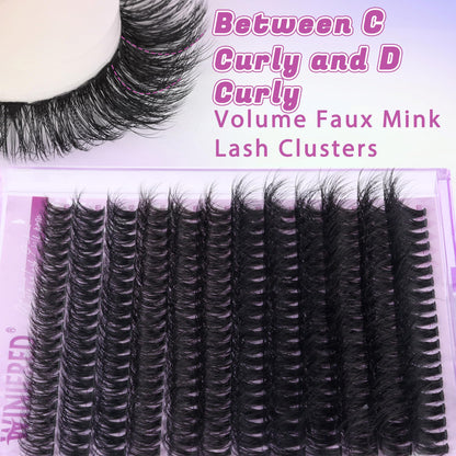 Winifred Lash Extension Kit – 50D Clusters 10–16mm with Bond & Seal