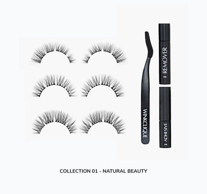 WinkClique Mini Starter Kit – DIY Lash Kit with 3 Natural Styles