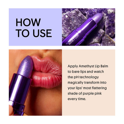 Winky Lux Amethyst Glimmer Balm – Color-Changing Lip Tint with Hydration