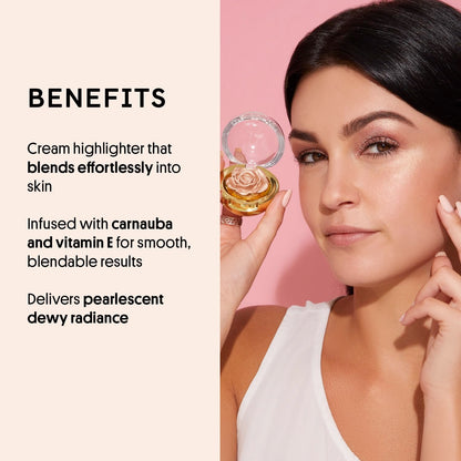 Winky Lux Cheeky Rose Cream Highlighter – Weightless Cream Glow with Vitamin E
