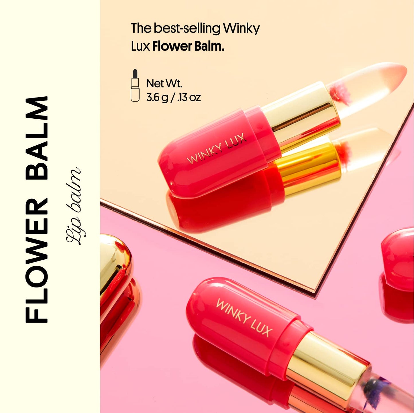 Winky Lux Flower Balm – pH Color-Changing Lipstick & Tinted Lip Balm (Vegan)