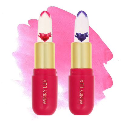 Winky Lux Flower Balm – pH Color-Changing Lipstick & Tinted Lip Balm (Vegan)