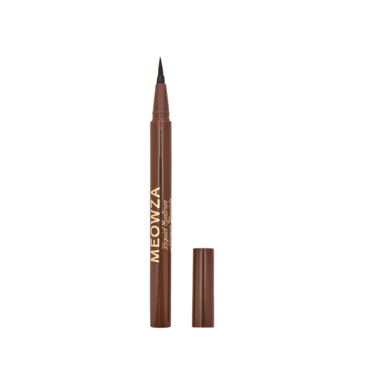 Winky Lux Meowza Liquid Eyeliner – Flexible Felt Tip, Smudge-Resistant Chocolate Brown