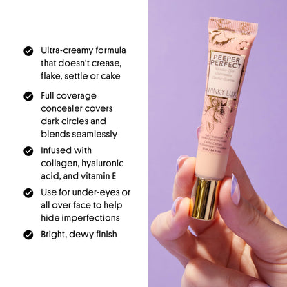 Winky Lux Peeper Perfect Under Eye Concealer – Full Coverage, Waterproof, with Collagen & Hyaluronic Acid