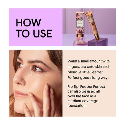 Winky Lux Peeper Perfect Under Eye Concealer – Full Coverage, Waterproof, with Collagen & Hyaluronic Acid