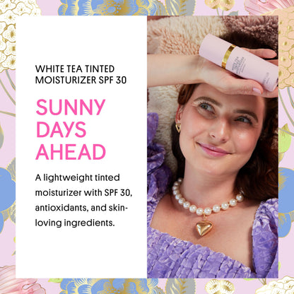 Winky Lux White Tea Tinted Moisturizer SPF 30 (Medium) – Buildable Coverage & Lightweight Face Sunscreen