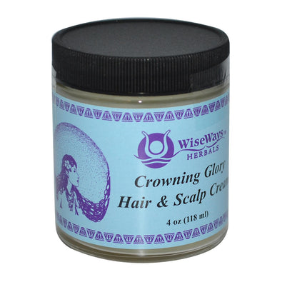 Wise Ways Herbals Crowning Glory Hair Cream - 4 oz | Natural Hair Moisturizer