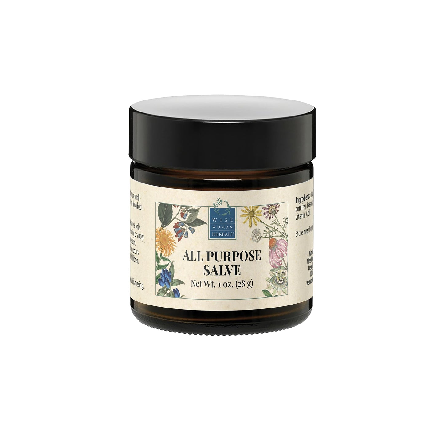 Wise Woman Herbals All-Purpose Salve with Calendula & Comfrey – Soothing Skin Balm 1 oz