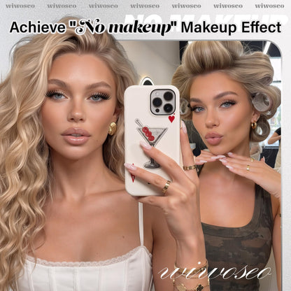 wiwoseo Flaunt Flora Lash Clusters Kit – Natural Wispy 8-14mm Lash Extensions for Daily Glam