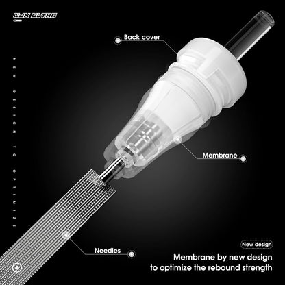 WJX Wjx Ultra 1209M Tattoo Cartridge Needles | 20Pcs Disposable Magnum Size for Rotary & Pen Machines