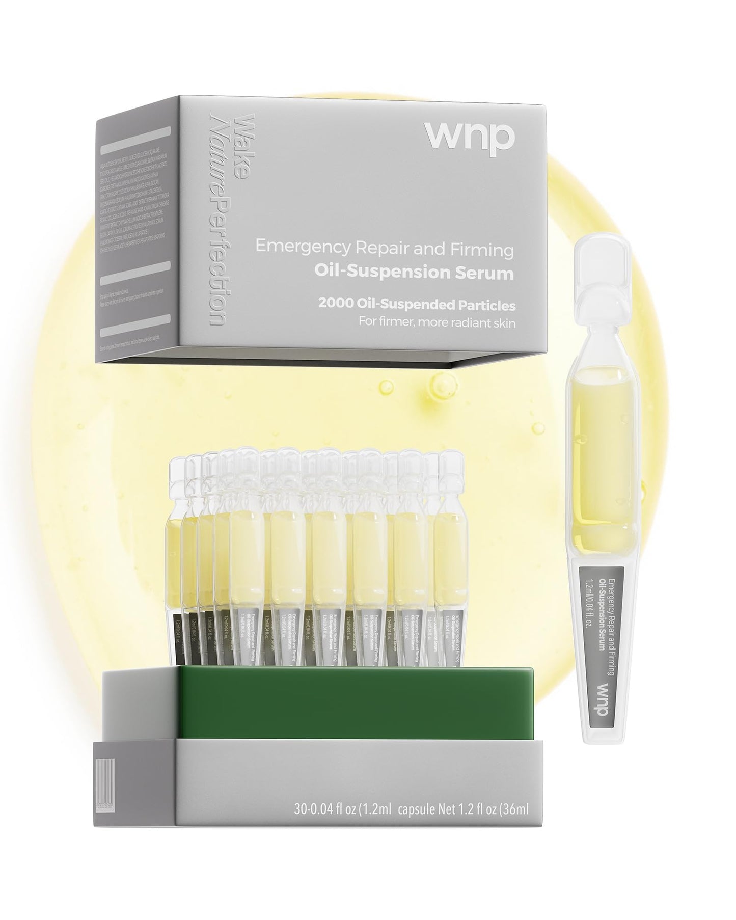 WNP Collagen &4D Hyaluronic Acid Serum – Anti-Aging, Barrier Repair, Water-Oil Balance, 1.2ml Ampoules x30