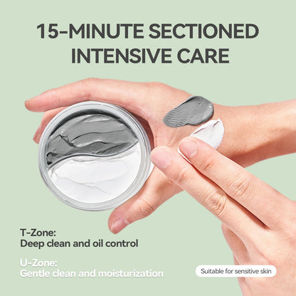 WNP Duo Cleansing Clay Mask – Niacinamide & Hyaluronic Acid for Deep Pore Cleansing (3.53 oz)