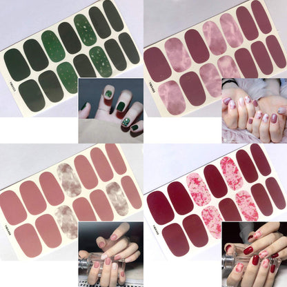 WOKOTO 20 Sheets Nail Polish Stickers Set – Gradient & Ombre Wraps + 1 File