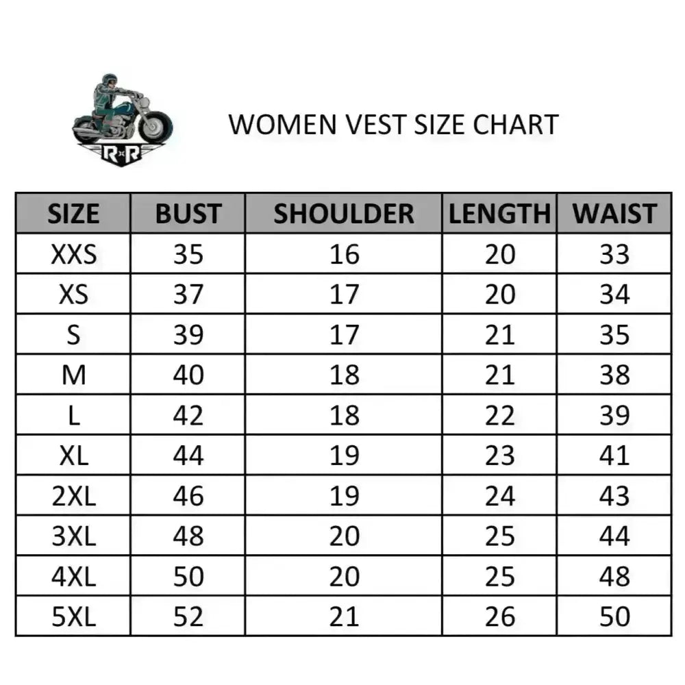 Women’s Motorcycle Leather Vest – Native American Style