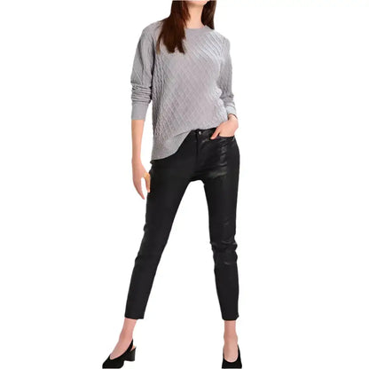Women’s Black Leather Skinny Jeans Leather Pants