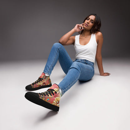 Huángdì - Womens High-Top Canvas Shoes