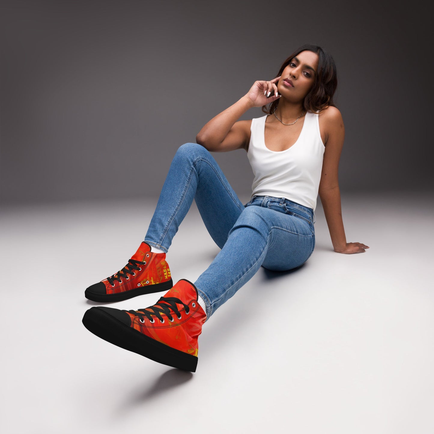 Qízhì - Womens High-Top Canvas Shoes