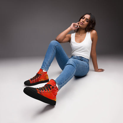 Qízhì - Womens High-Top Canvas Shoes