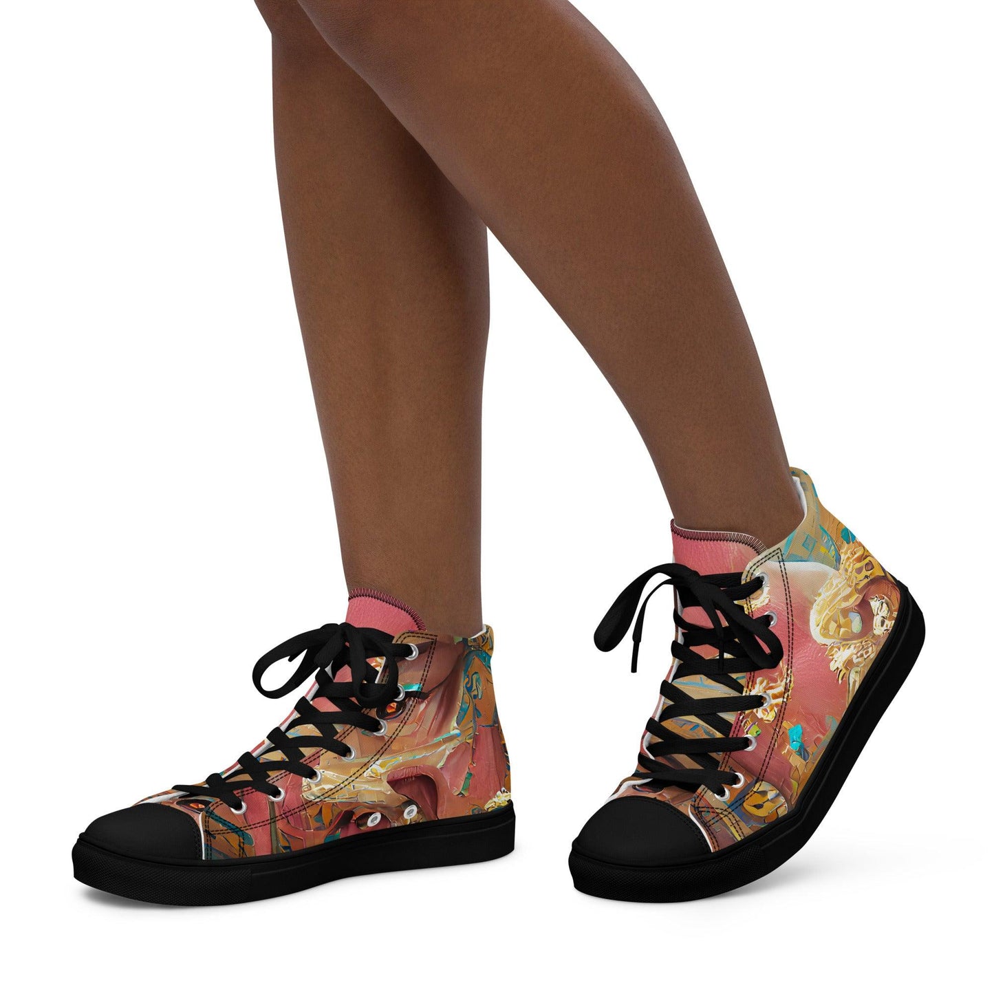 Huángdì - Womens High-Top Canvas Shoes