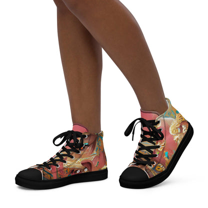 Huángdì - Womens High-Top Canvas Shoes
