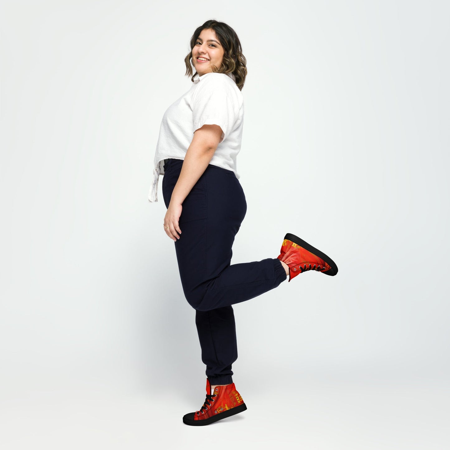Qízhì - Womens High-Top Canvas Shoes