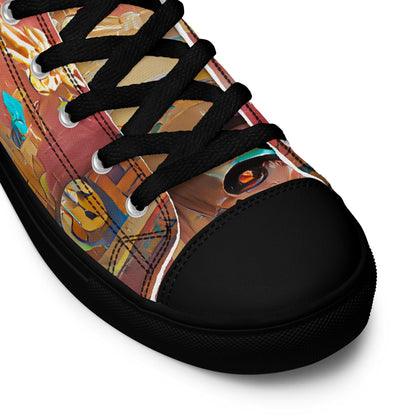 Huángdì - Womens High-Top Canvas Shoes